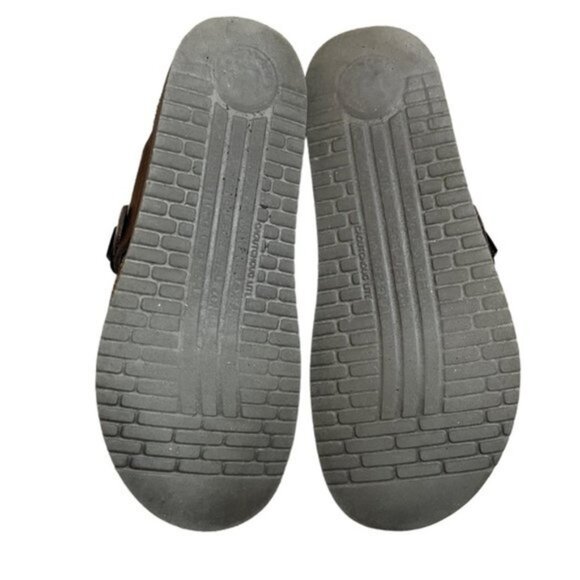 MEPHISTO Helen Sandals Dark Brown Leather Women Size 38 - Picture 10 of 11